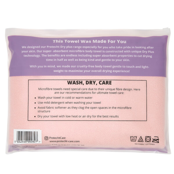 Microfibre Body towel Pink 2