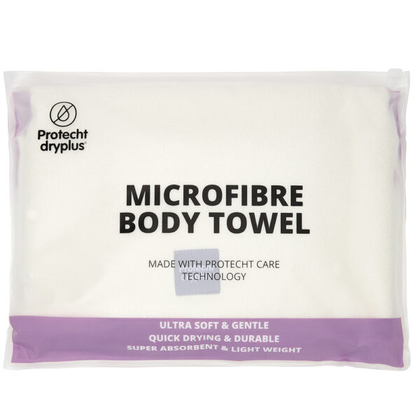 Microfibre Body towel White 1