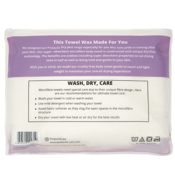 Microfibre Body towel White 2