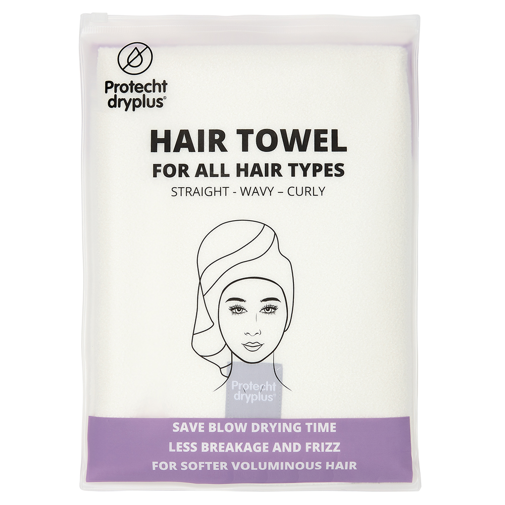 Microfibre Hair Towel - White 1 Microfibre Hair towel White 1