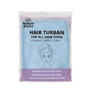 Microfibre Hair Turban - Blue