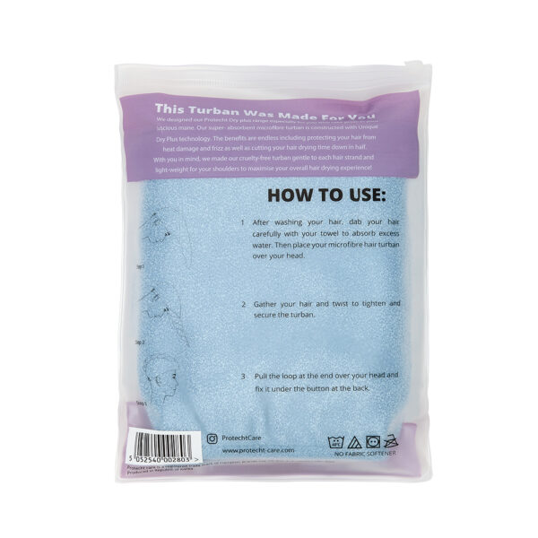 Microfibre Hair turban Blue 2