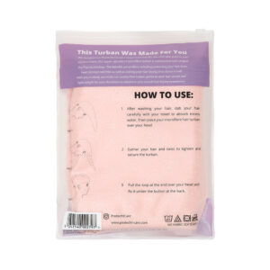 Microfibre Hair turban Pink 2