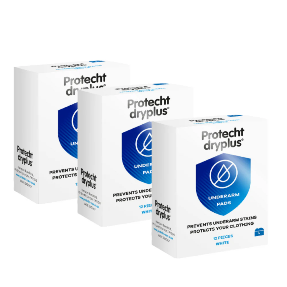 Protecht DryPlus Underarm Sweat Pads 12s - Large 2 inner ampule packaging may vary 2021 06